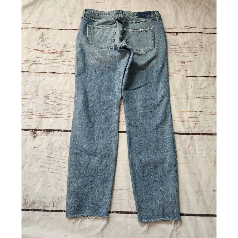 AMO Twist Fray Jeans in Heartbreaker Size 28
